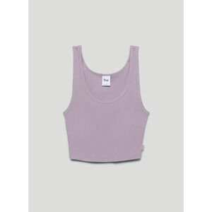 TNA ARITZIA RIBBED CROPPED TANK Lavender SMALL